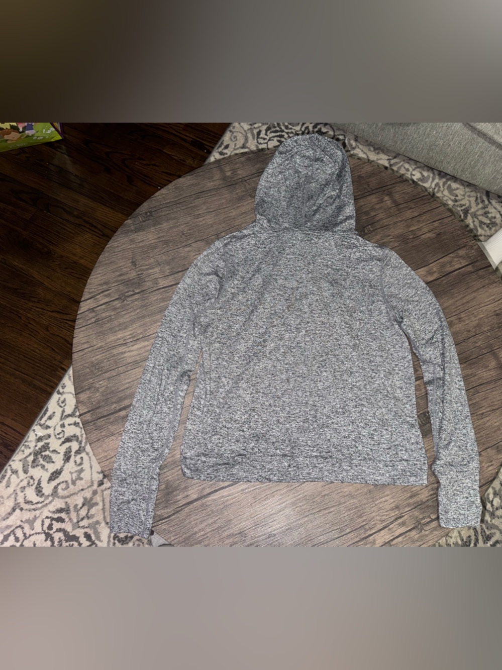 Vuori Halo Essential Hoodie in black heather Size S - Picture 6 of 6